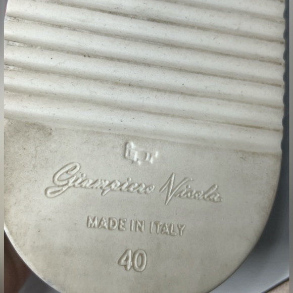 Giamperonicola Blue Leather Shoes - Picture 13 of 15